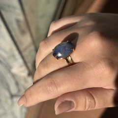ANEL NA GARRA 13X18- QUARTZO AZUL na internet