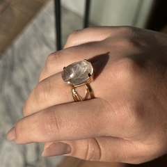 ANEL BORDADO 13X18- CRISTAL