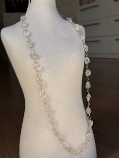 COLAR DE CESTA 70CM (OURO)- CRISTAL na internet