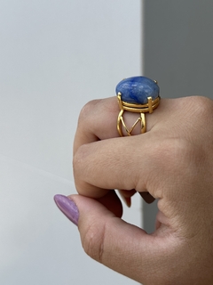 ANEL BORDADO 13X18- QUARTZO AZUL na internet