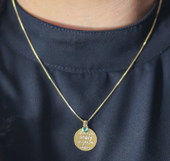 COLAR MEDALHA NUNCA FOI SORTE SEMPRE FOI DEUS - comprar online