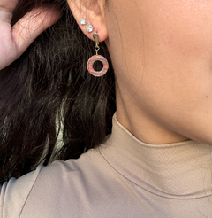 BRINCO ARGOLA (OURO)- CHERRY - Nova Topázio