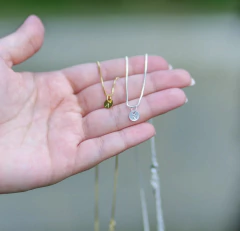 COLAR MEDALHA INICIAL - Nova Topázio