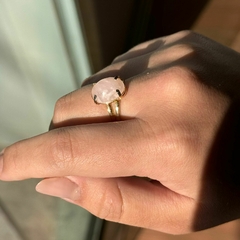 ANEL NA GARRA 10X14- QUARTZO ROSA na internet