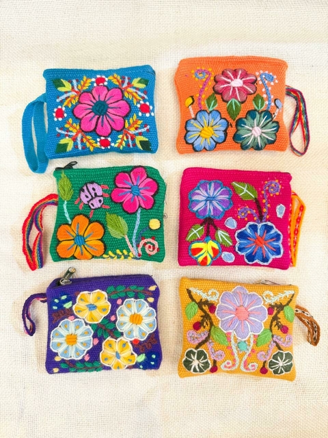 MONEDERO PICOTE BORDADO - comprar online