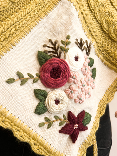 PONCHO ROSITA BORDADO - tienda online