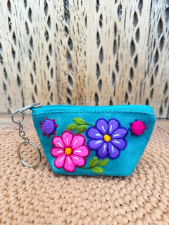 MONEDERO GAMUZA BORDADO - tienda online