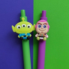 Kit 2 Canetas Toy Story (Buzz e Alien)