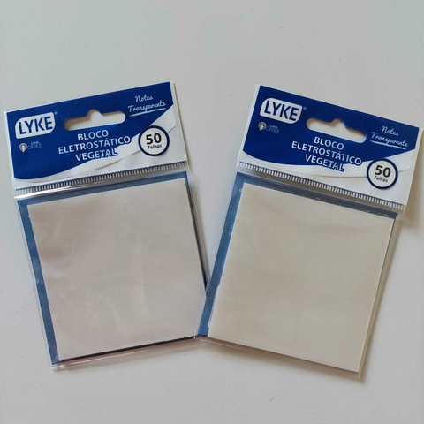 Post it Bloco Estático Transparente