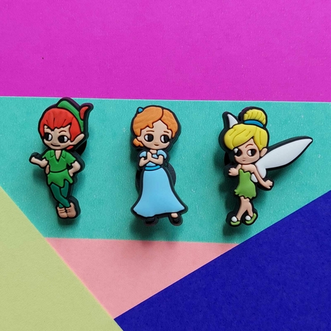 Kit 3 Jibbitz (Enfeite) de Crocs Peter Pan