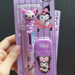 Conjunto Caneta 6 Cores + Corretivo Sanrio - comprar online