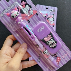 Conjunto Caneta 6 Cores + Corretivo Sanrio - comprar online