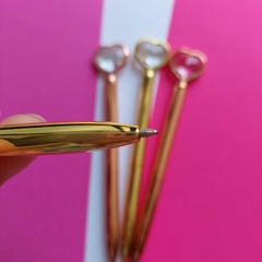 Caneta Coração Luxo Grande - comprar online