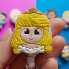 Imagem do Porta Crachá Retrátil Princesas