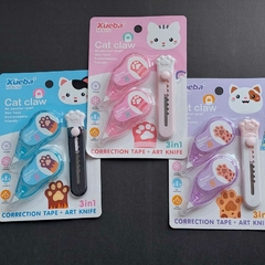 Kit Estilete e Corretivo Patinha