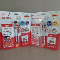 Kit Escolar 26 Peças Turma da Mônica