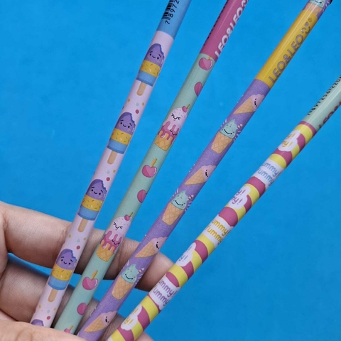 Kit 4 Lápis Grafite Picolé