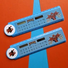 Régua 30cm com Calculadora Homem Aranha - comprar online