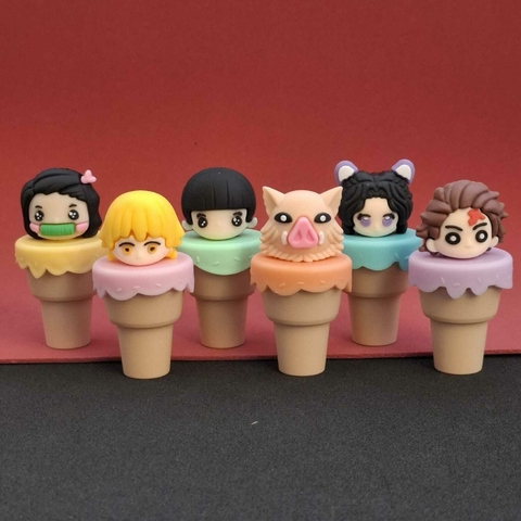 Kit 6 Marca Texto Demon Slayer