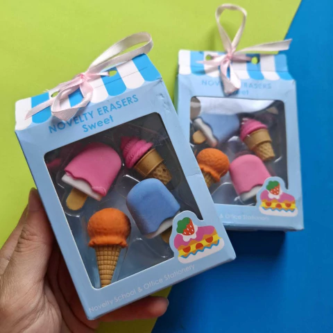 Borrachas Sorvete e Picolé (caixa c/4)