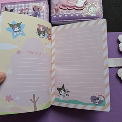 Caderno Luxo Kuromi Fofo - Escrita Mágica
