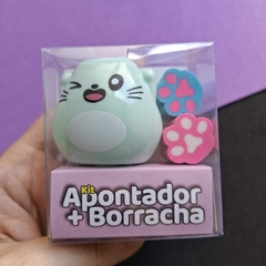 Apontador + Borracha Patinha na internet