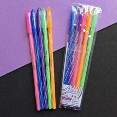 Kit 5 Caneta Coloridas com Cheiro - Escrita Mágica