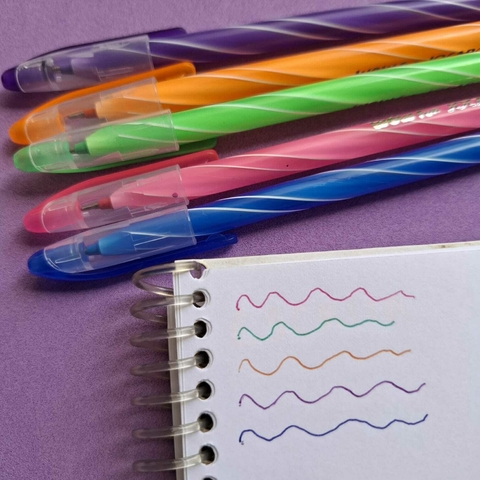 Kit 5 Caneta Coloridas com Cheiro