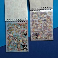 Livrinho de Adesivos + Folhas Decoradas na internet