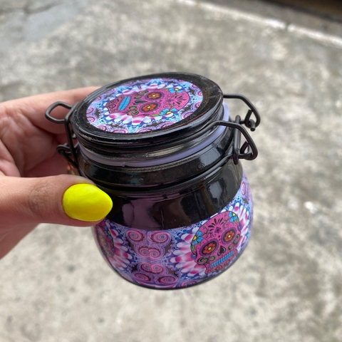 Pote hermético 150ml - caveira