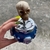 Cinzeiro porcelana - caveira azul na internet