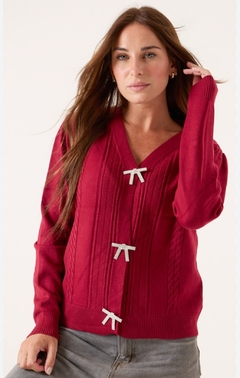 Sweater moño stras - comprar online