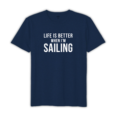Dryfit Masculina Estampa Sailing Manga Curta