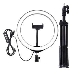 Aro de LUZ LED 10'' C/Tripode 2M - pymsistemas