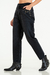 Jean MOM FIT FENIX negro con bigotes suaves y strass en los bolsillos cosido a mano - comprar online