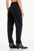 Jean MOM FIT FENIX negro con bigotes suaves y strass en los bolsillos cosido a mano - comprar online