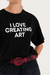 REMERA I LOVE CREATING ART en internet