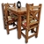 MESA 1,20MT + 4 SILLAS CRUZ ECO. EN MADERA NOBLE. OFERTA !! - comprar online