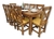 JUEGO DE COMEDOR. MESA 1,80 MTS + 8 SILLAS ANATÓMICAS + CETOL !! EN MADERA NOBLE. AMPLIA GARANTÍA.