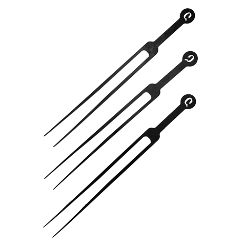 Juego de 3 Pinchos de Acero para Asar - Ideal para verduras y achuras