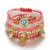 Conjunto de Pulseiras Rosa Coral – Mão de Fátima e Olho Grego
