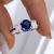 Anillo zirconia azul de plata 925 cod.2176 en internet
