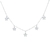 Chocker dijes flores de plata 925. cod. 2625