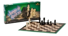ajedrez 34x34 piezas plasticas.