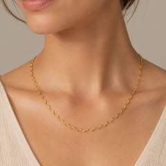 Collar de Ondas Dorado 42cm.-47cm. - ACO201