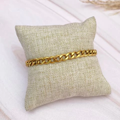 Pulso cadena barbada dorada - APU110 en internet