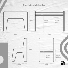 Mesita y sillitas Maluchy en internet