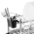 Escorredor De Aço Inox 16 Pratos Com Porta Talheres Talher na internet