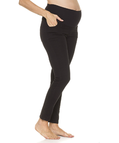 PANTALON GABARDINA ROLO NEGRO