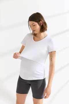 REMERA AMAMANTAR M/C blanca - comprar online